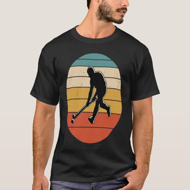 T-shirt Frisbee de hockey Vintage rétro (Devant)