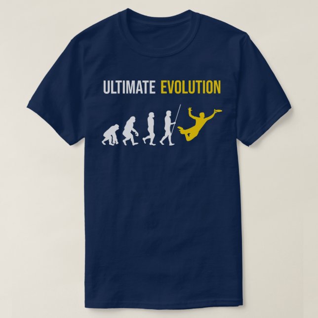 T-shirt Frisbee de l'évolution ultime (Design devant)