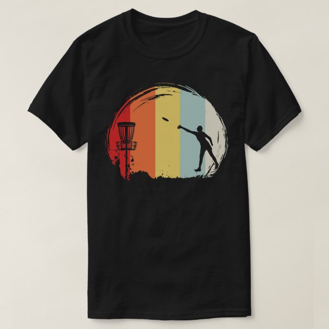 T-shirt Frisbee Golf Retro (Design devant)