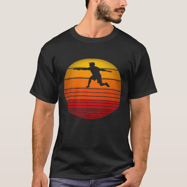 T-shirt Frisbee Ultimate Sport Retro Disque Vintage Golf (Devant)