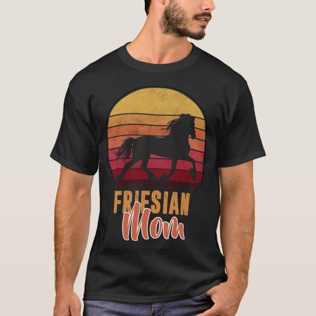 T-shirt Frison- Maman Frison- Pour l'amant de cheval Friso (Devant)