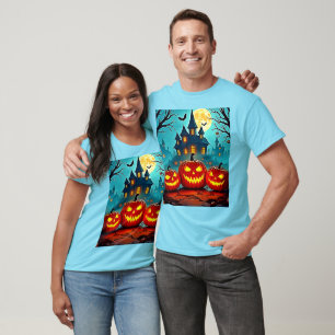 T-shirt  Frissons de maison hantée une nuit effrayante