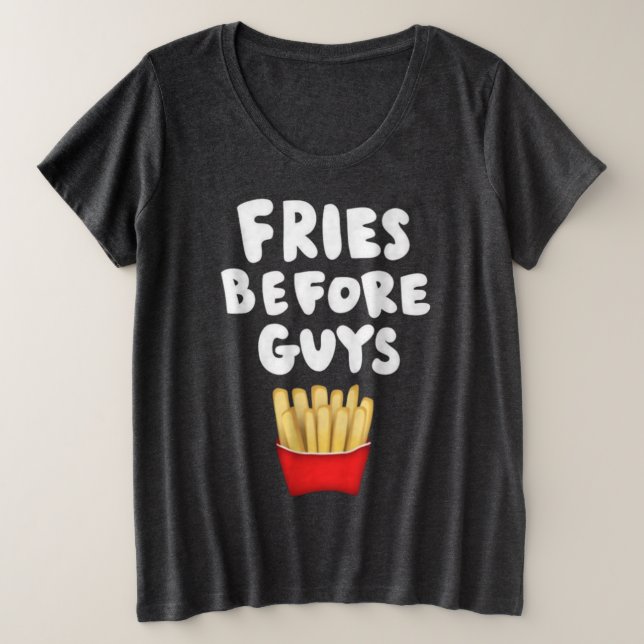 T-Shirt Frites Avant Les Mecs (Design devant)