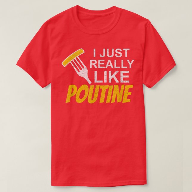 T-shirt Frites canadiennes Poutine amateurs de frites fran (Design devant)