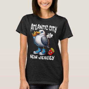 T-shirt Frites de pouillard d'Atlantic City New Jersey Amu
