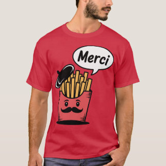 T-shirt Frites disant Merci