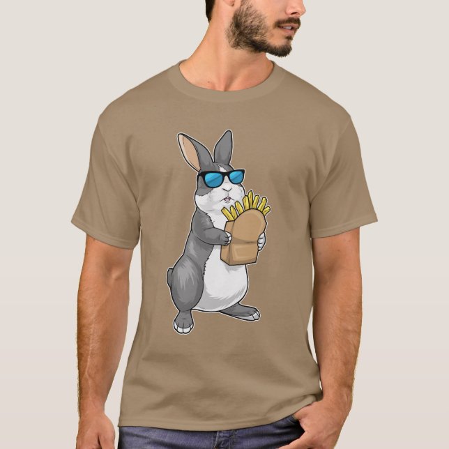 T-shirt Frites français lapin (Devant)