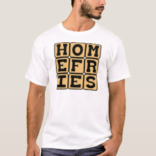 T-shirt Frites maison, repas petit-déjeuner de pomme de te