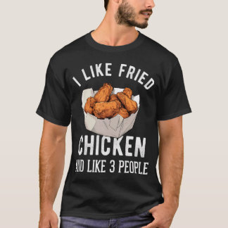 T-shirt Frits de poulet Drôle Hommes Femmes Poulet Ailes d
