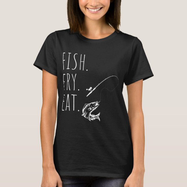 T-Shirt Friture de Poisson Manger (Devant)