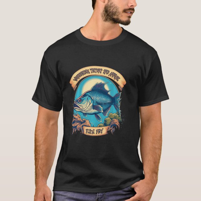 T-shirt Friture de poissons annuelle 2e Tritons (Devant)