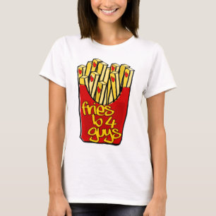 T-shirt fritures avant des types
