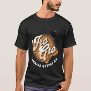 T-shirt Fro Gro Jamaïque Queens NY Peigne Afro Poing lev