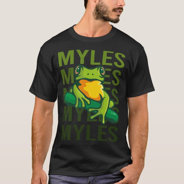 T-shirt Frog Art - Myles Nom (Devant)