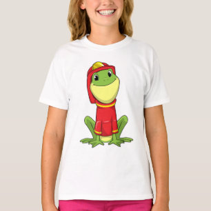 T-shirt Frog as Firefighter avec Helmet