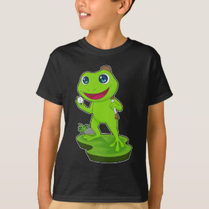 T-shirt Frog Baseball Batte de baseball Sports