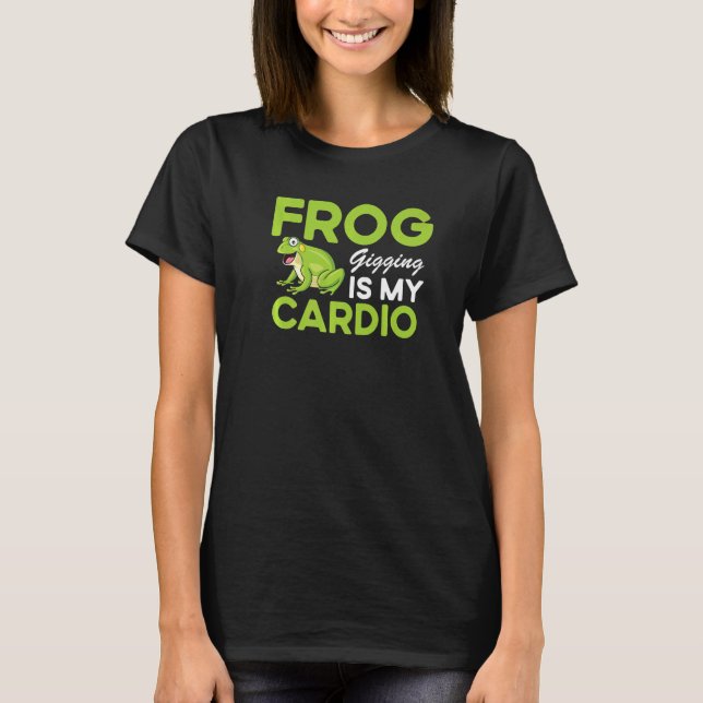 T-shirt Frog Catcher  Quote Catching Frog Gigging (Devant)