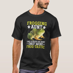 T-shirt Frog Catching Aunt For Frog Hunting Aunty