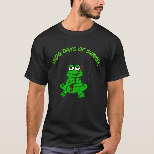 T-shirt Frog Days Of Summer Top Water Frog Bass Fishing (Devant)