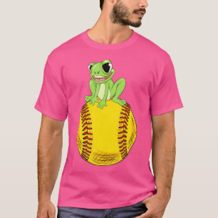 T-shirt Frog Fastpitch Funny Softball