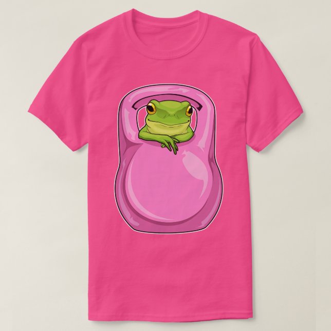 T-shirt Frog Fitness Dumbbell (Design devant)