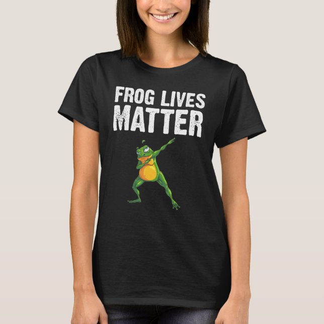 T-shirt Frog For Men Women Dabbing Tadpole Herpetology (Devant)