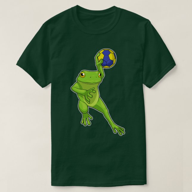 T-shirt Frog Handball player Handball 1 (Design devant)