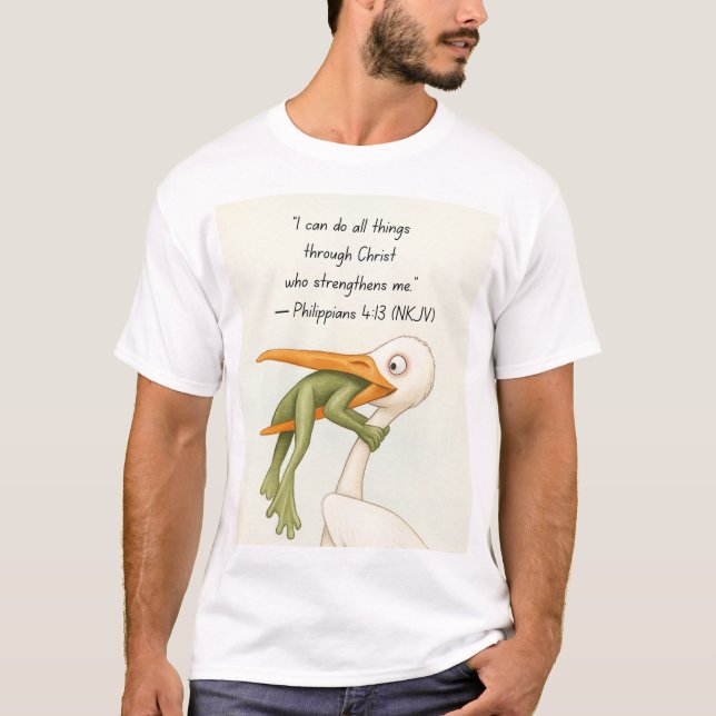 T-shirt Frog in distress (Devant)