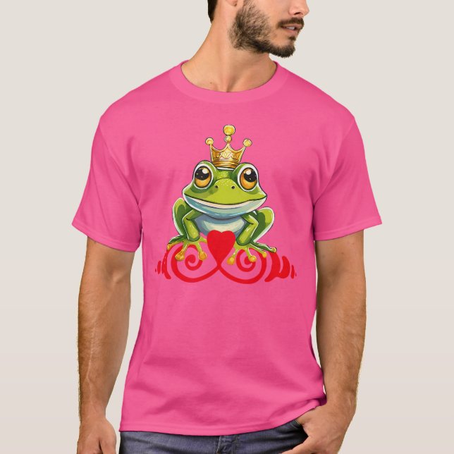 T-shirt Frog King Prince Kiss (Devant)