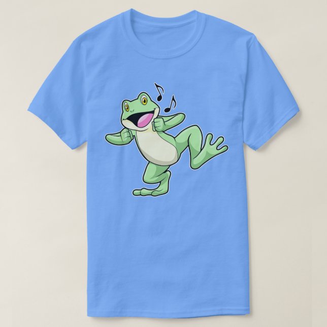 T-shirt Frog Music Dance (Design devant)
