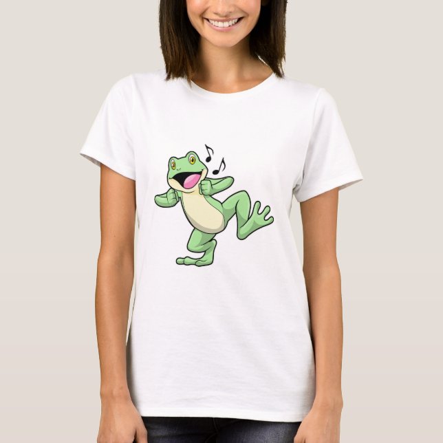 T-shirt Frog Music Dance (Devant)