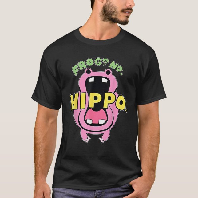 T-shirt Frog No Hippo Drôle mignon Crazy Frog Lover (Devant)