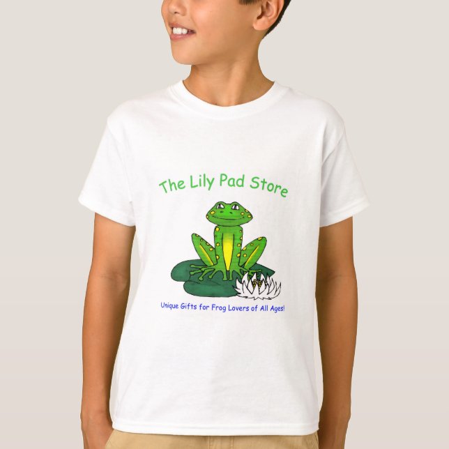 T-shirt Frog on a Lily Pad Boys White (Devant)