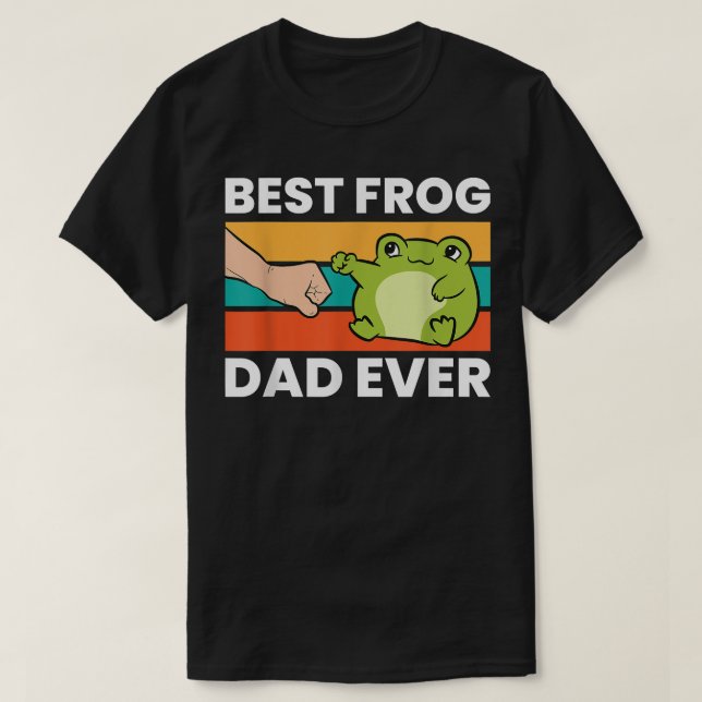 T-shirt Frog Owner Best Frog Dad Ever Pet Frog  (Design devant)
