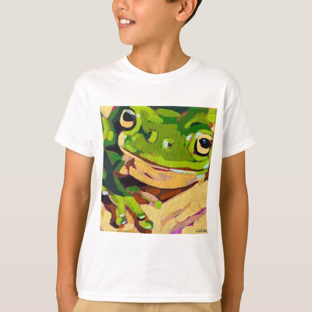 T-shirt Frog Painting - Gift for Animal Lovers (Devant)