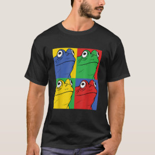 T-shirt Frog Pop Art Retro Amphibian Tee
