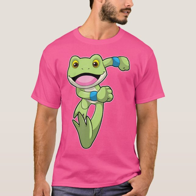 T-shirt Frog Running Runner Fitness (Devant)