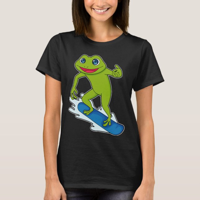 T-shirt Frog Snowboard Snowboard (Devant)