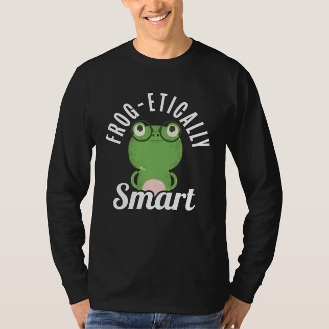 T-shirt Frog Toad  Frog etically Smart (Devant)