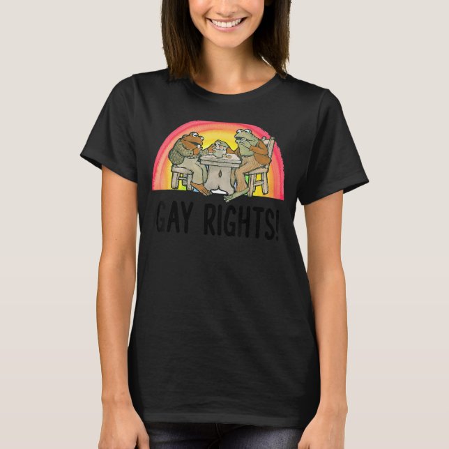 T-shirt Frog Toad Gay Rights LGBT Pride (Devant)