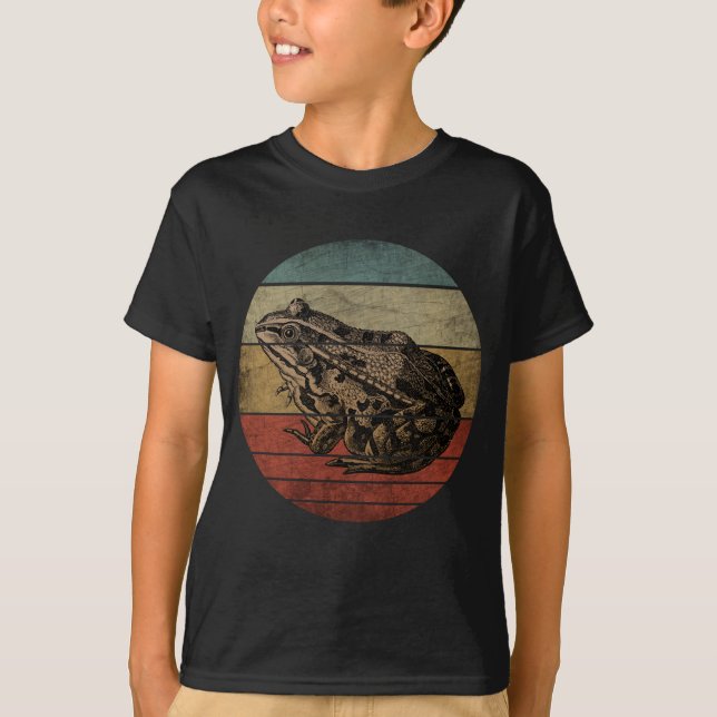 T-SHIRT FROG VINTAGE TENDANCE (Devant)