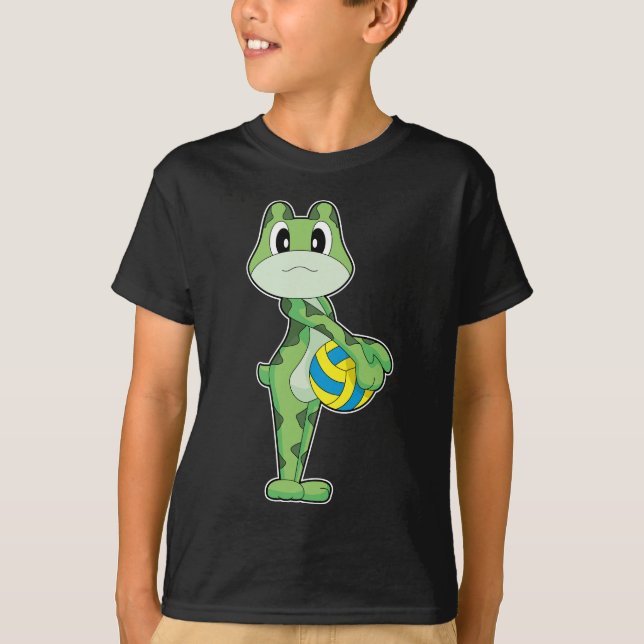 T-shirt Frog Volleyball player Volleyball Sports (Devant)