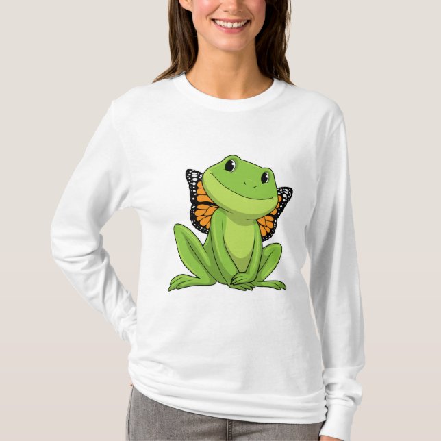 T-shirt Frog with Butterfly (Devant)
