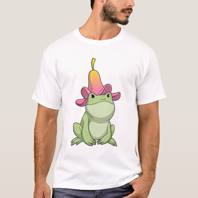 T-shirt Frog with Plumeria (Devant)