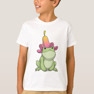 T-shirt Frog with Plumeria