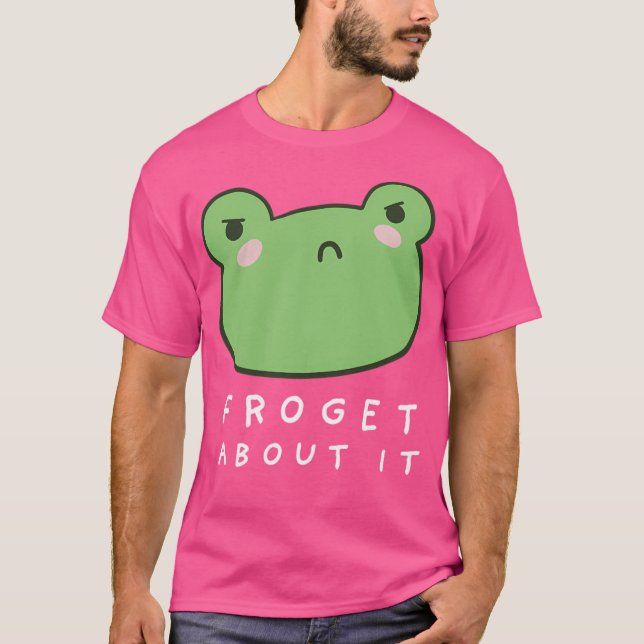 T-shirt Froget À Propos De Elle Cute Grenouille Grumpy Ave (Devant)