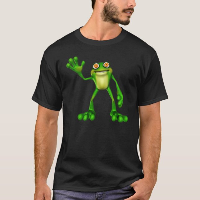 T-shirt Froggie la chouette grenouille à caricatures (Devant)