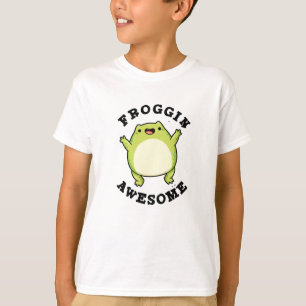 T-shirt Froggin Awesome Funky Frog Pun