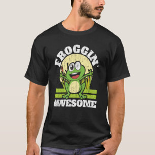T-shirt Froggin Awesome grenouille Arbre Rouge Toad Amphib