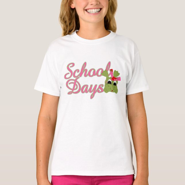T-shirt Froggy School Days rose (Devant)